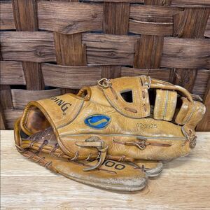 Vintage Korea Spalding Used PFO-100 13"  Leather Baseball Glove  42-3925 RHT